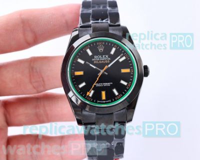 DR Factory Swiss 2824 Rolex BLAKEN Milgauss 40 mm Replica Watch